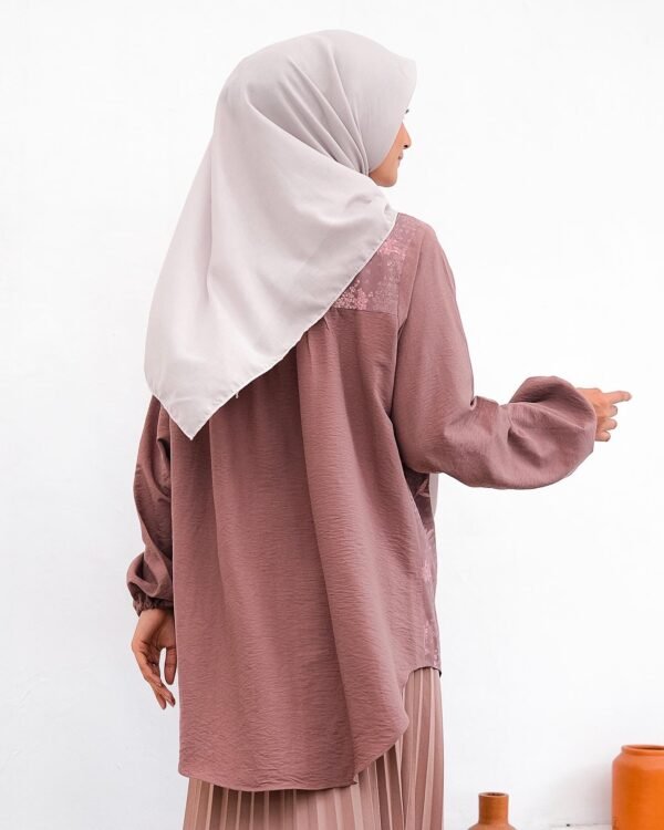 Annasha Short Tunic Brown - Image 4